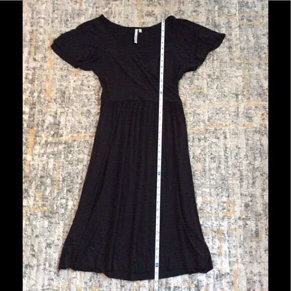 MICHAEL STARS FLUTTER SLEEVE DRESS! SO SOFT! SZ 0 - Picture 6 of 9